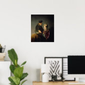 Rembrandt - Junger Gelehrter und sein Tutor Poster (Heimbüro)