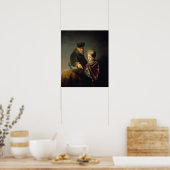 Rembrandt - Junger Gelehrter und sein Tutor Poster (Küche)