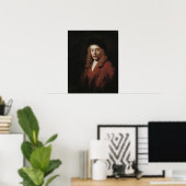 Rembrandt - Junger Mann, vielleicht Sohn des Künst Poster (Heimbüro)