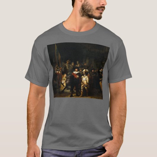 Rembrandt-Kunst, die das Nightwatch malt T-Shirt (Vorderseite)