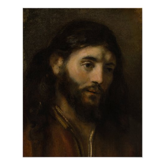 Rembrandt Leiter des Christ CC0927 Jesus Portrait Poster (Vorderseite)