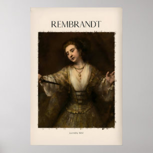 Rembrandt Lucretia664 Gemälde Kunst Barock Poster