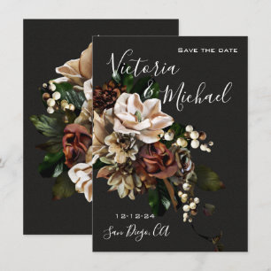 Rembrandt Magnolia Save the Date Hochzeit Einladung