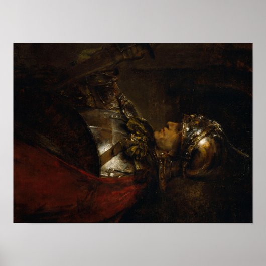 Rembrandt Man in Armor Poster (Vorne)