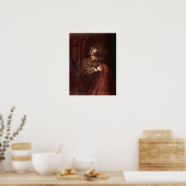 Rembrandt - Man with arms (Alexander the Great) Poster (Küche)