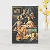 Rembrandt - Musikalische Allegorie Karte (Gelbe Blume)