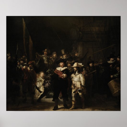 Rembrandt - Nachtschau Poster (Vorne)