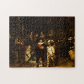 Rembrandt Nightwatch Night Barockmalerei Puzzle (Horizontal)