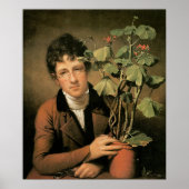 Rembrandt Peale Rubens Peale mit Geranium Poster (Vorne)