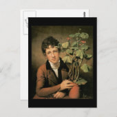 Rembrandt Peale Rubens Peale mit Geranium Postkarte (Vorne/Hinten)