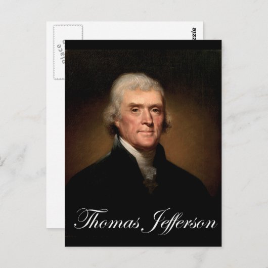 Rembrandt_Peale-Thomas_Jefferson 1 Postkarte (Vorne/Hinten)