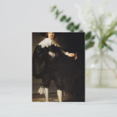 Rembrandt: Portrait von Maerten Solomans Postkarte (Stehend Vorderseite)