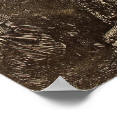 Rembrandt - Präsentation in Tempel in dunkler Form Poster (Ecke)