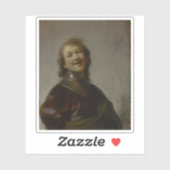 Rembrandt - Rembrandt Laughing Aufkleber (Blatt)