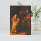 Rembrandt - Rückkehr des Prodigalen Sohn Karte (Stehend Vorderseite)