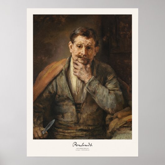 Rembrandt Saint Bartholomew Malerei Art Printing Poster (Vorne)