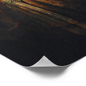 Rembrandt - Samson bedrohte seinen Schwiegervater Poster (Ecke)