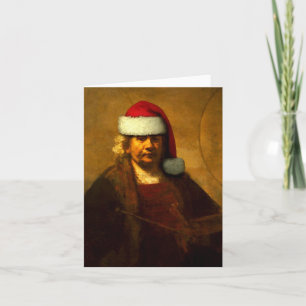 Rembrandt Santa Note Card Feiertagskarte