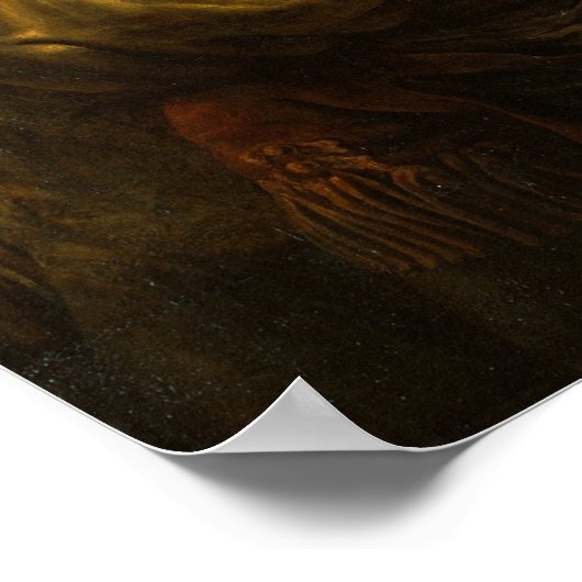 Rembrandt - Saskia und Künstler in Szene des Prodi Poster (Ecke)