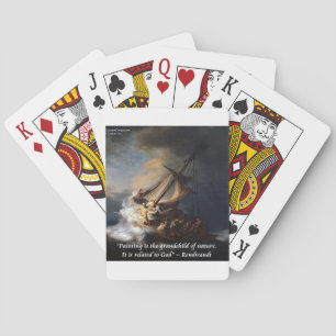 Rembrandt See Genezareth & Natur Zitat Spielkarten