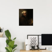 Rembrandt - Selbstportrait als Apostel Paul Poster (Heimbüro)
