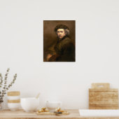 Rembrandt: Selbstportrait Beret & Turned-Up Collar Poster (Küche)