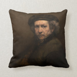 Rembrandt Selbstportrait mit Beret Kissen