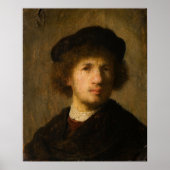 Rembrandt - Selbstportrait Poster (Vorne)