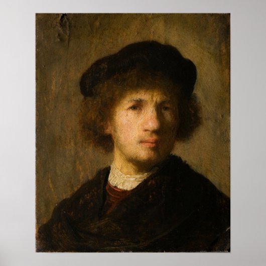 Rembrandt - Selbstportrait Poster (Vorne)