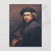 Rembrandt: Selbstporträt Postkarte (Vorderseite)