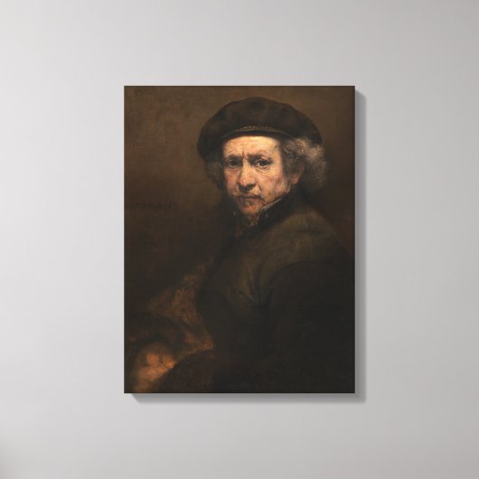Rembrandt Self-Portrait 15x20" Poster Leinwanddruck (Vorderseite)