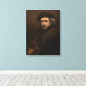 Rembrandt Self-Portrait 15x20" Poster Leinwanddruck (Insitu (Holzboden))