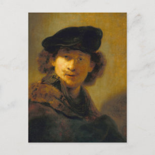 Rembrandt Self Portrait 2 Postkarte