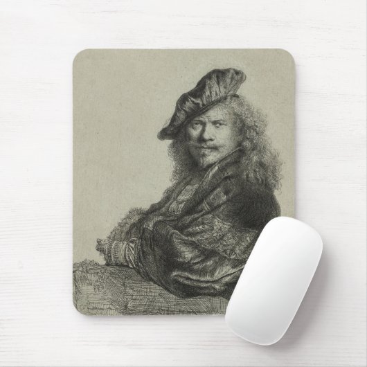 Rembrandt Self-Portrait CC0170 Mousepad (Mit Mouse)