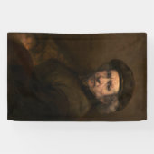 Rembrandt Self Portrait: Dutch Golden Age Painter Banner (Horizontal)