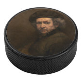 Rembrandt Self Portrait: Dutch Golden Age Painter Eishockey Puck (3/4)