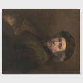 Rembrandt Self Portrait: Dutch Golden Age Painter Geschenkpapier (Flach)