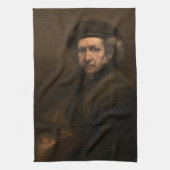 Rembrandt Self Portrait: Dutch Golden Age Painter Geschirrtuch (Vertikal)