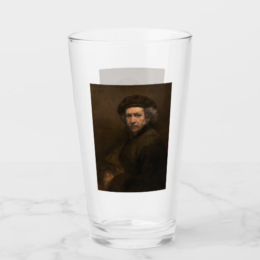 Rembrandt Self Portrait: Dutch Golden Age Painter Glas (Vorderseite)