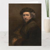 Rembrandt Self Portrait: Dutch Golden Age Painter Karte (Vorderseite)