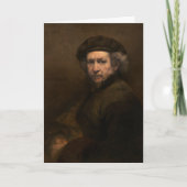 Rembrandt Self Portrait: Dutch Golden Age Painter Karte (Vorderseite)
