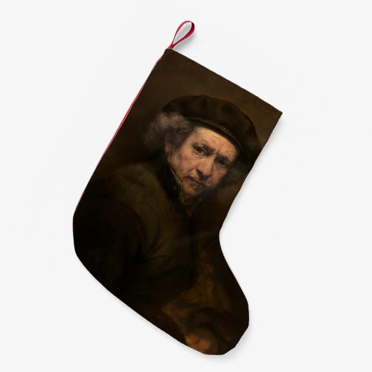 Rembrandt Self Portrait: Dutch Golden Age Painter Kleiner Weihnachtsstrumpf (Vorderansicht (hängend))