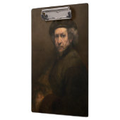 Rembrandt Self Portrait: Dutch Golden Age Painter Klemmbrett (Links)