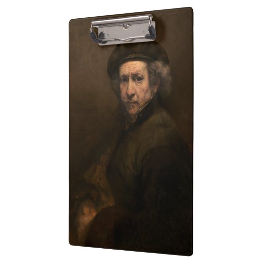 Rembrandt Self Portrait: Dutch Golden Age Painter Klemmbrett (Links)