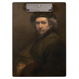 Rembrandt Self Portrait: Dutch Golden Age Painter Klemmbrett