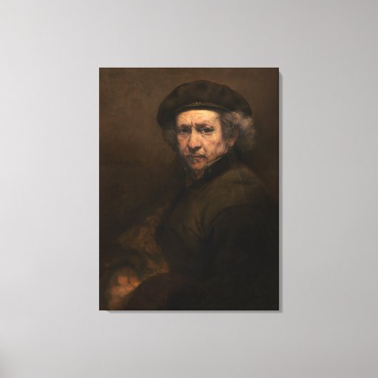 Rembrandt Self Portrait: Dutch Golden Age Painter Leinwanddruck (Vorderseite)