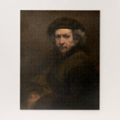 Rembrandt Self Portrait: Dutch Golden Age Painter Puzzle (Vertikal)