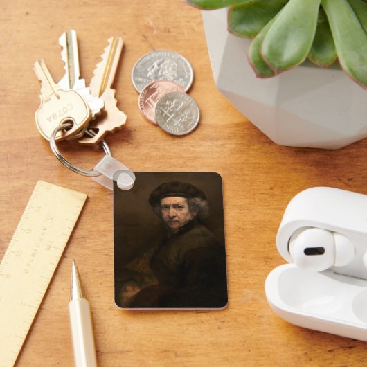 Rembrandt Self Portrait: Dutch Golden Age Painter Schlüsselanhänger (Schreibtisch)