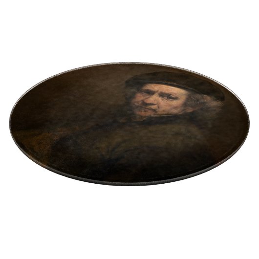 Rembrandt Self Portrait: Dutch Golden Age Painter Schneidebrett (Ecke)