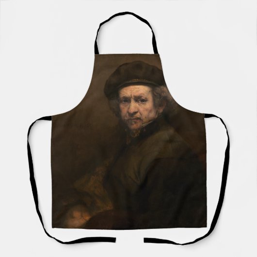 Rembrandt Self Portrait: Dutch Golden Age Painter Schürze (Vorderseite)